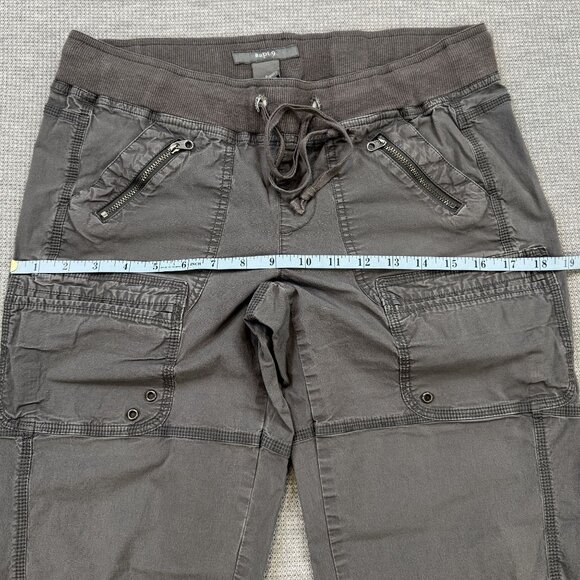 Apt 9 Womens Gray Cargo Capris Sz 6 Drawstring Multiple Pockets Zippers Utility - Picture 8 of 13